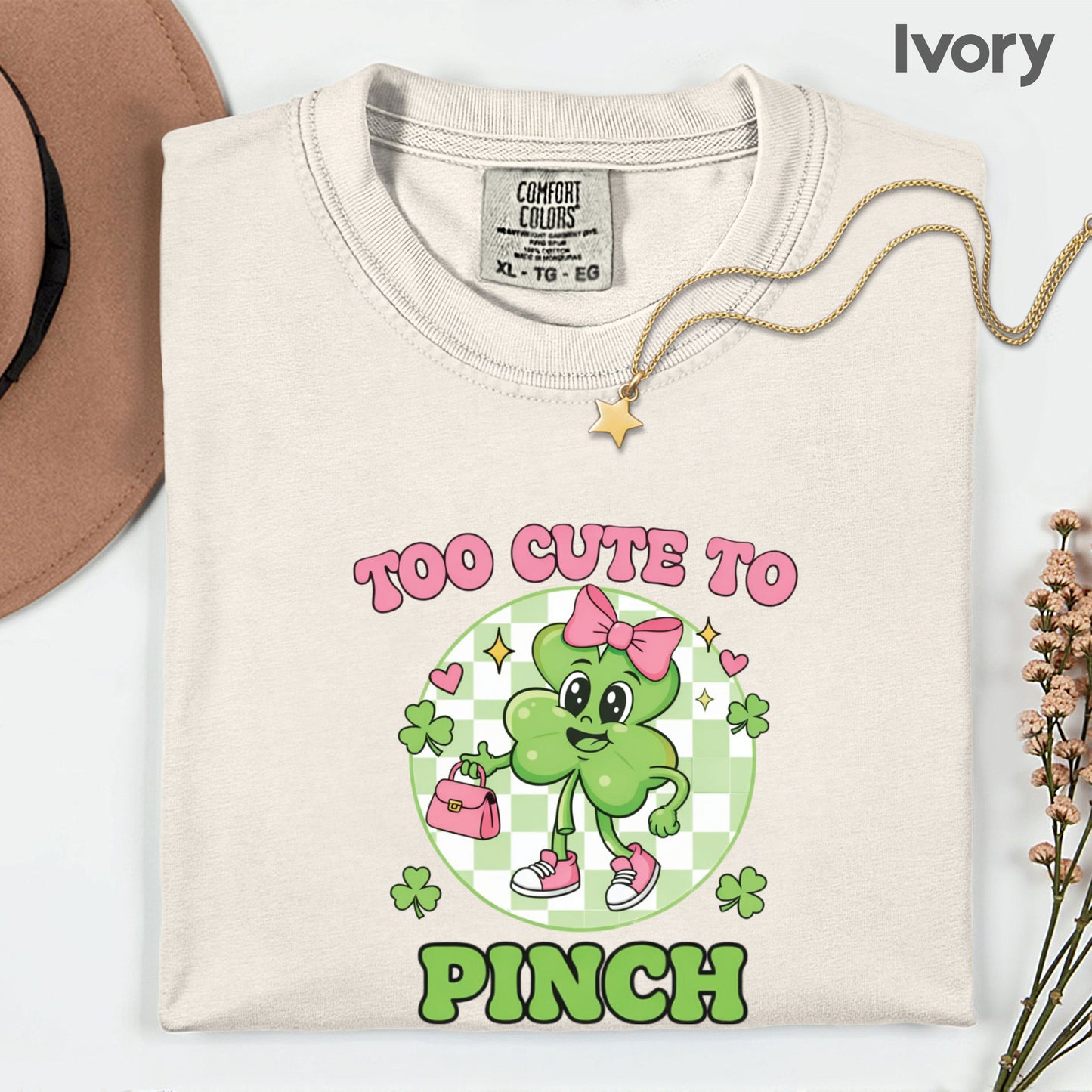 Girls St Patrick’s Day Shirts Too Cool to Pinch Shamrock Sweatshirt Saint Patrick Party Tees Irish Green Sweater For Men Women Kids