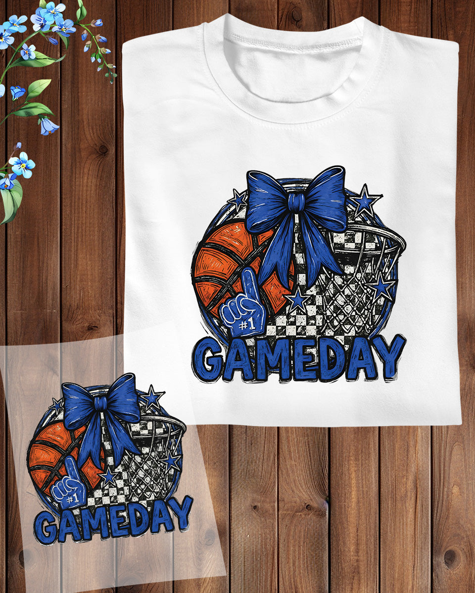 Girly Basketball Bow DTF Transfer