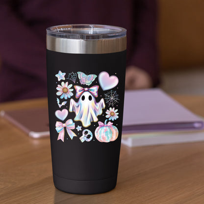 Girly Halloween Ghost Floral Ghost DTF Transfer