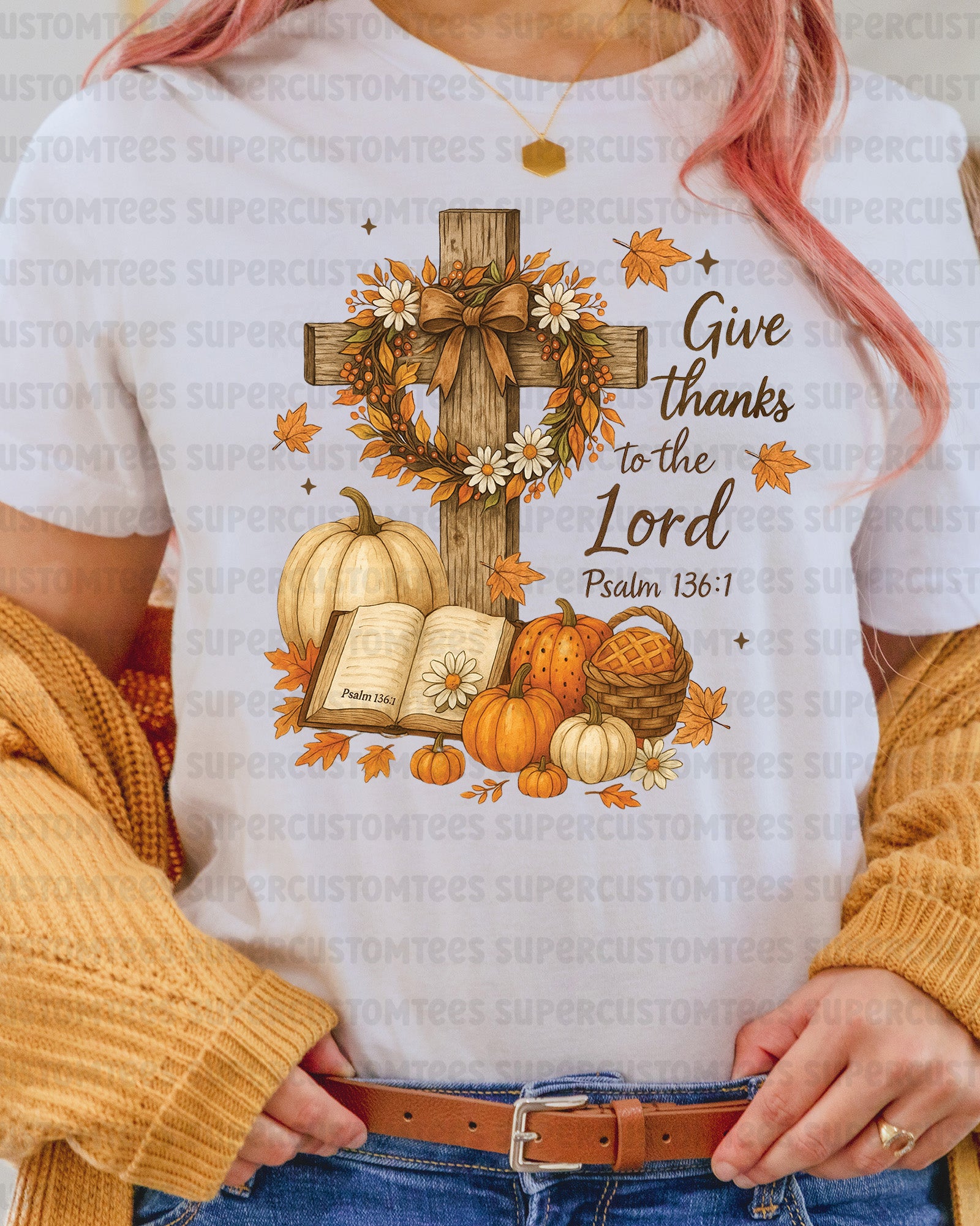 Give Thanks to the Lord-Christian Fall Heat Transfer