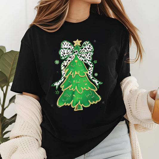 Glitter Christmas Tree DTF Transfer