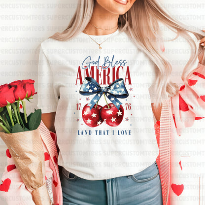 God Bless America DTF Transfer Ready To Press