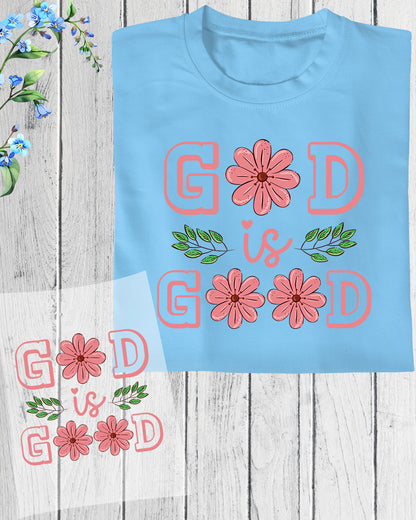 God is Good Bible Verse DTF Transfer
