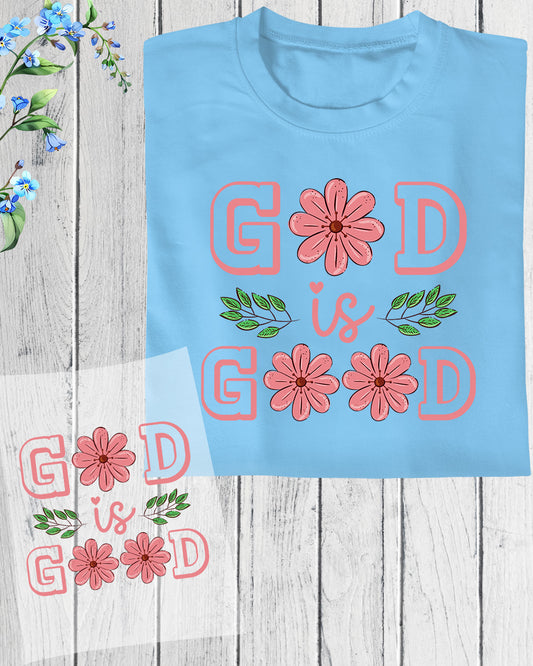 God is Good Bible Verse DTF Transfer