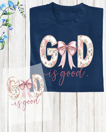 God is Good Easter Floral DTF Transfer
