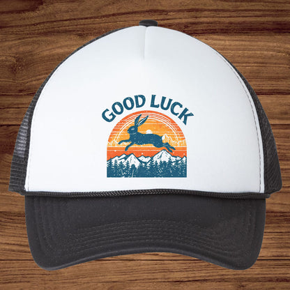 Good Luck Rabbit DTF Transfer Ready to Press, Funny Easy Tiger Heat Transfer For Shirt, Retro western UV Sticker Prints