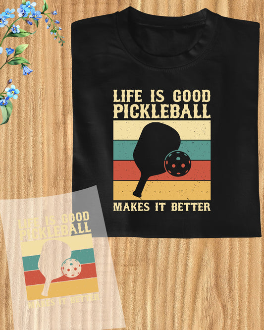 Inspirational Pickleball Slogan DTF Transfer Film