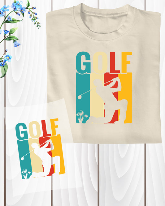 Golf Player Gift DTF Transfer Film