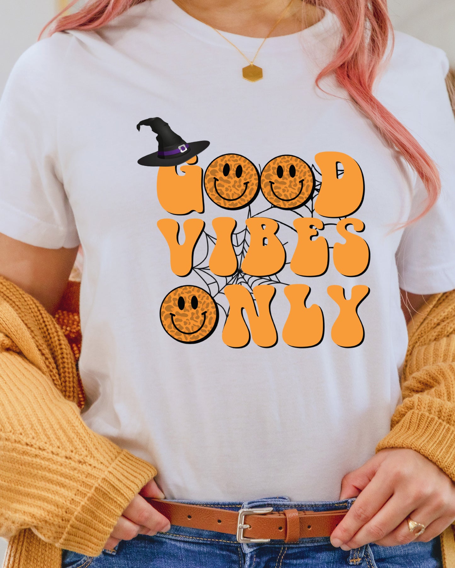 Good Vibes Only Halloween DTF Transfer