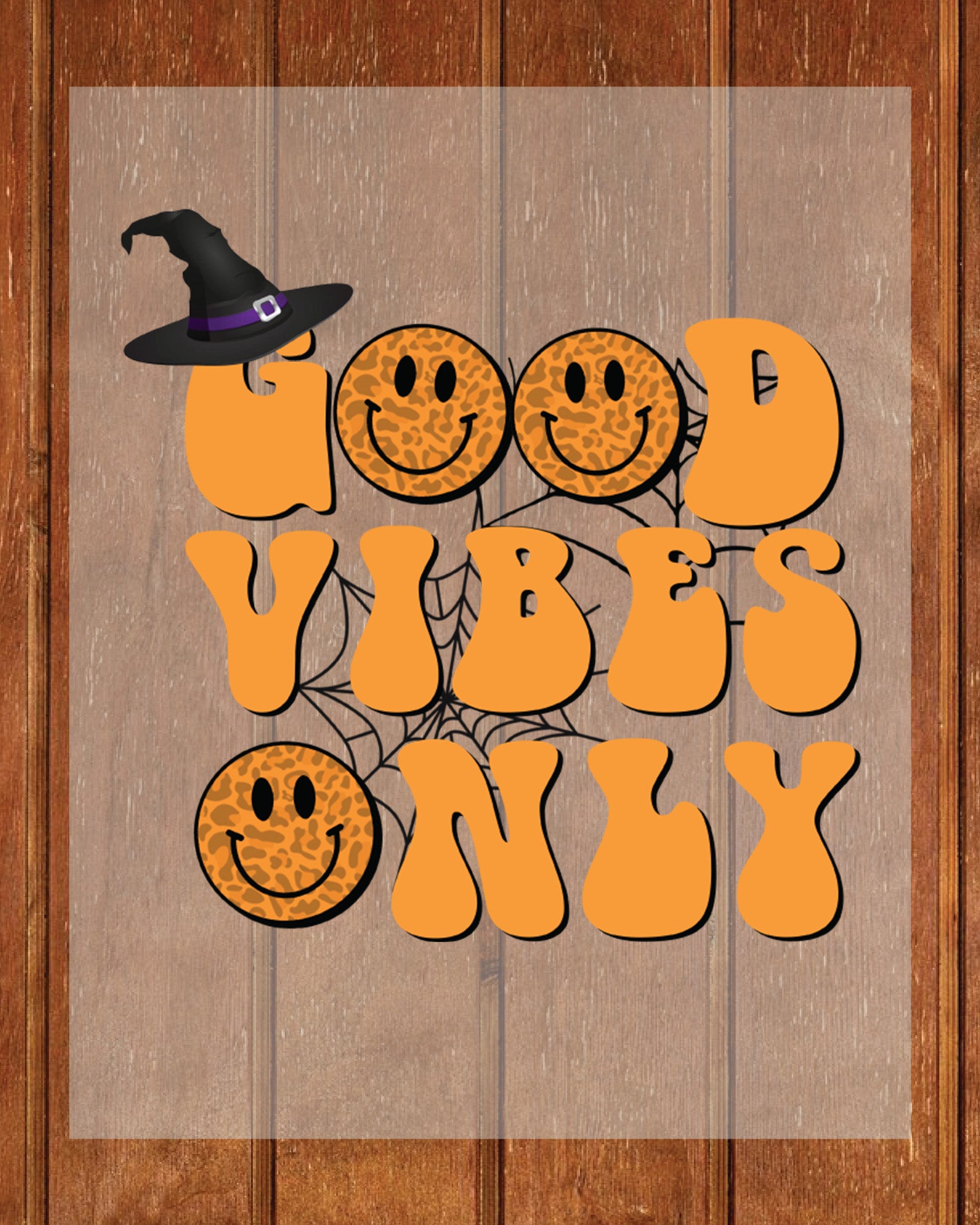 Good Vibes Only Halloween DTF Transfer