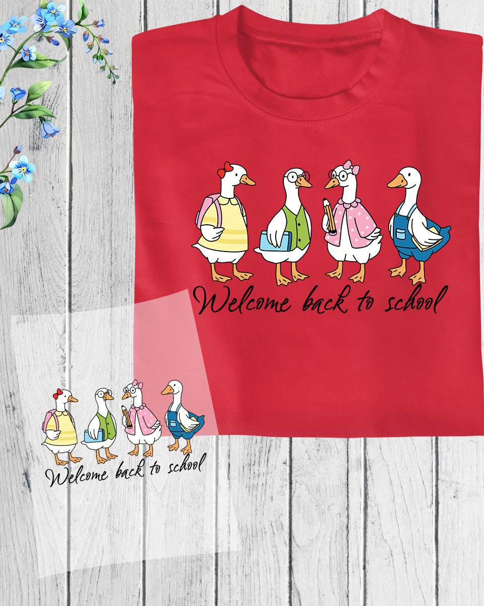 Goose Back to School Cute Goose DTF Transfer