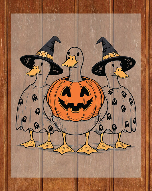 Goose Halloween Fall Silly Goose DTF Transfer
