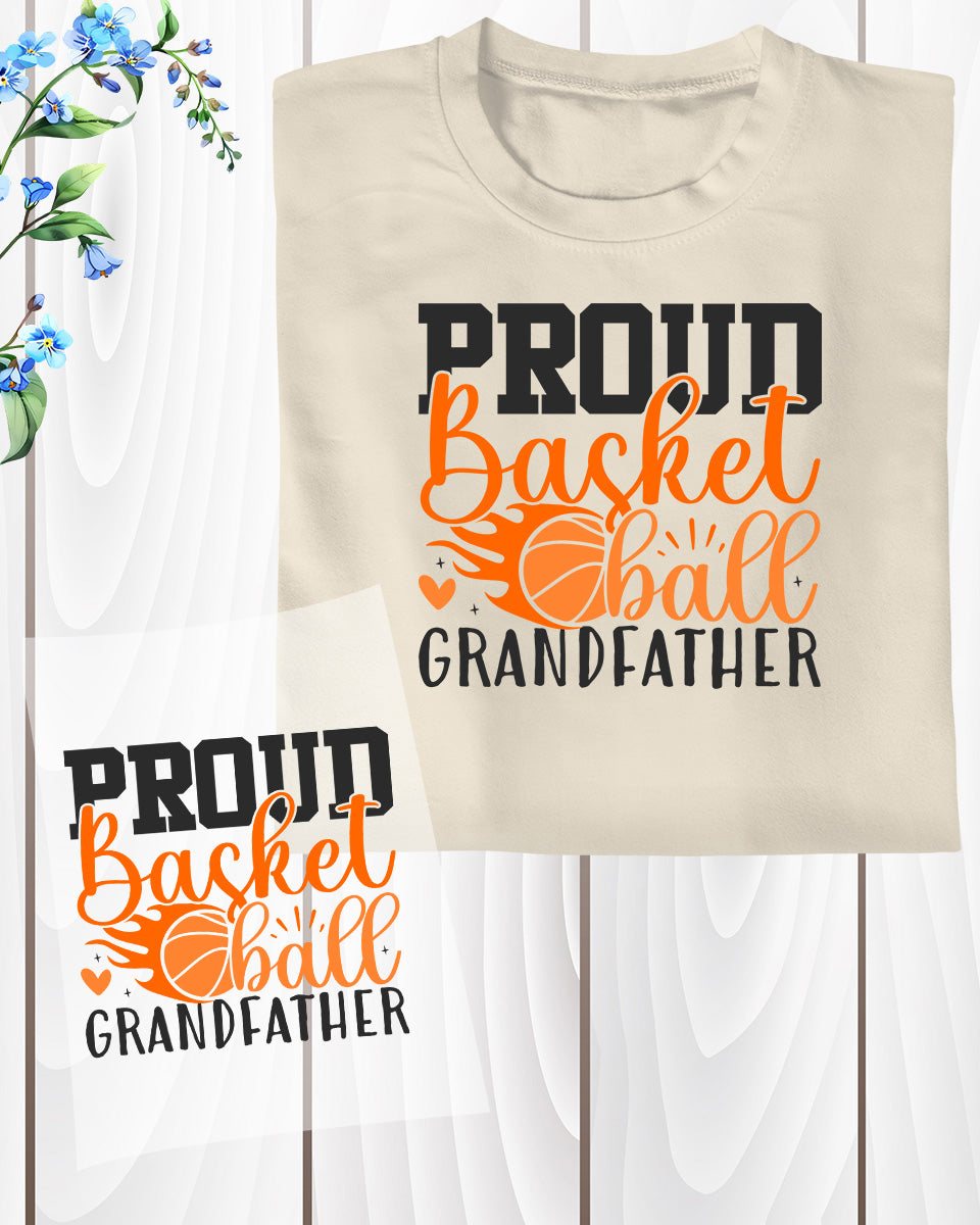 Proud Basketball Grandfather DTF Transfer Film