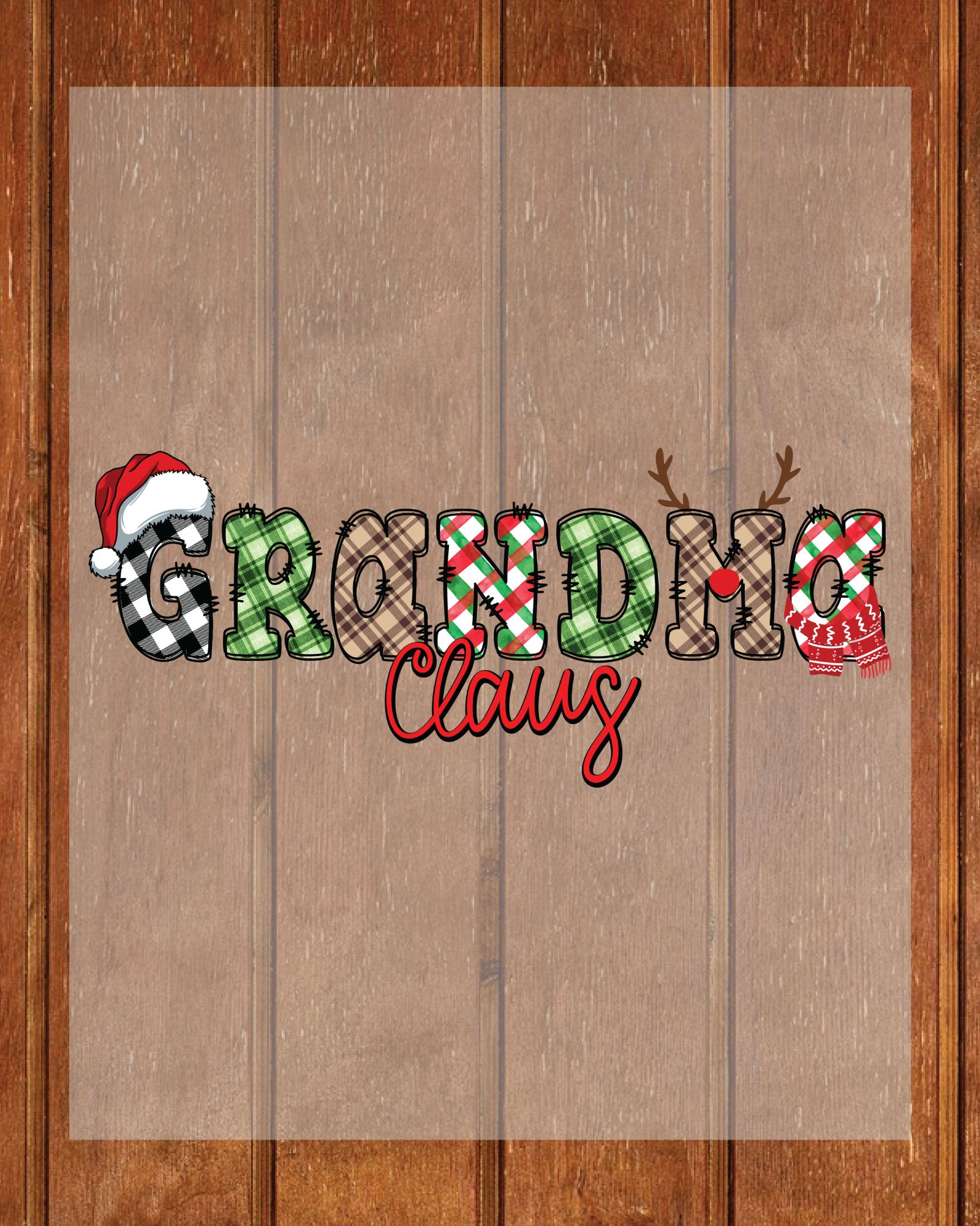 Grandma Claus Christmas DTF Transfers