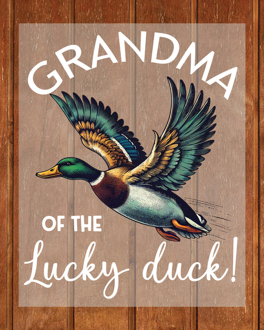 Grandma of The Lucky Duck Shirt DTF Transfer