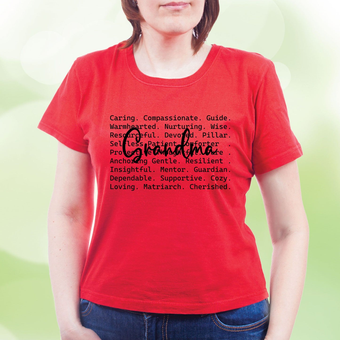 Grandma Shirt Grandma Appreciation Womens Tees Gigi Mimi Nana Shirts Ladies Grandma Word Top Tees Grammy Nonna Gifts