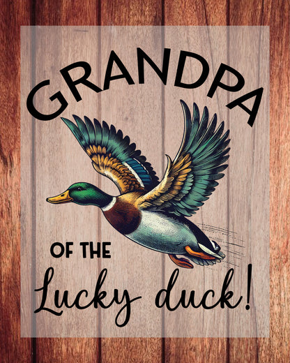 Grandpa of The Lucky Duck DTF Transfer