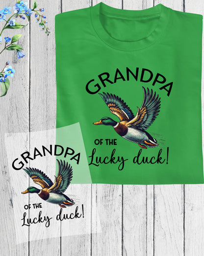 Grandpa of The Lucky Duck DTF Transfer