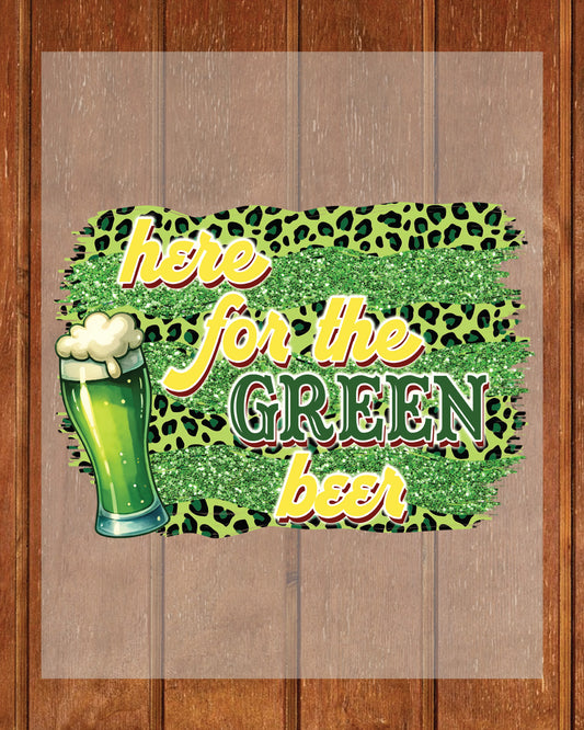 Green Bear St Patricks Heat Transfer
