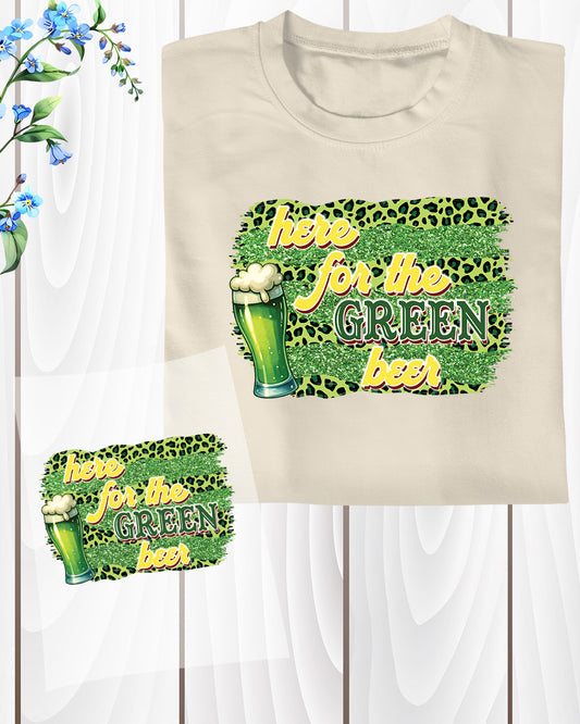 Green Bear St Patricks Heat Transfer