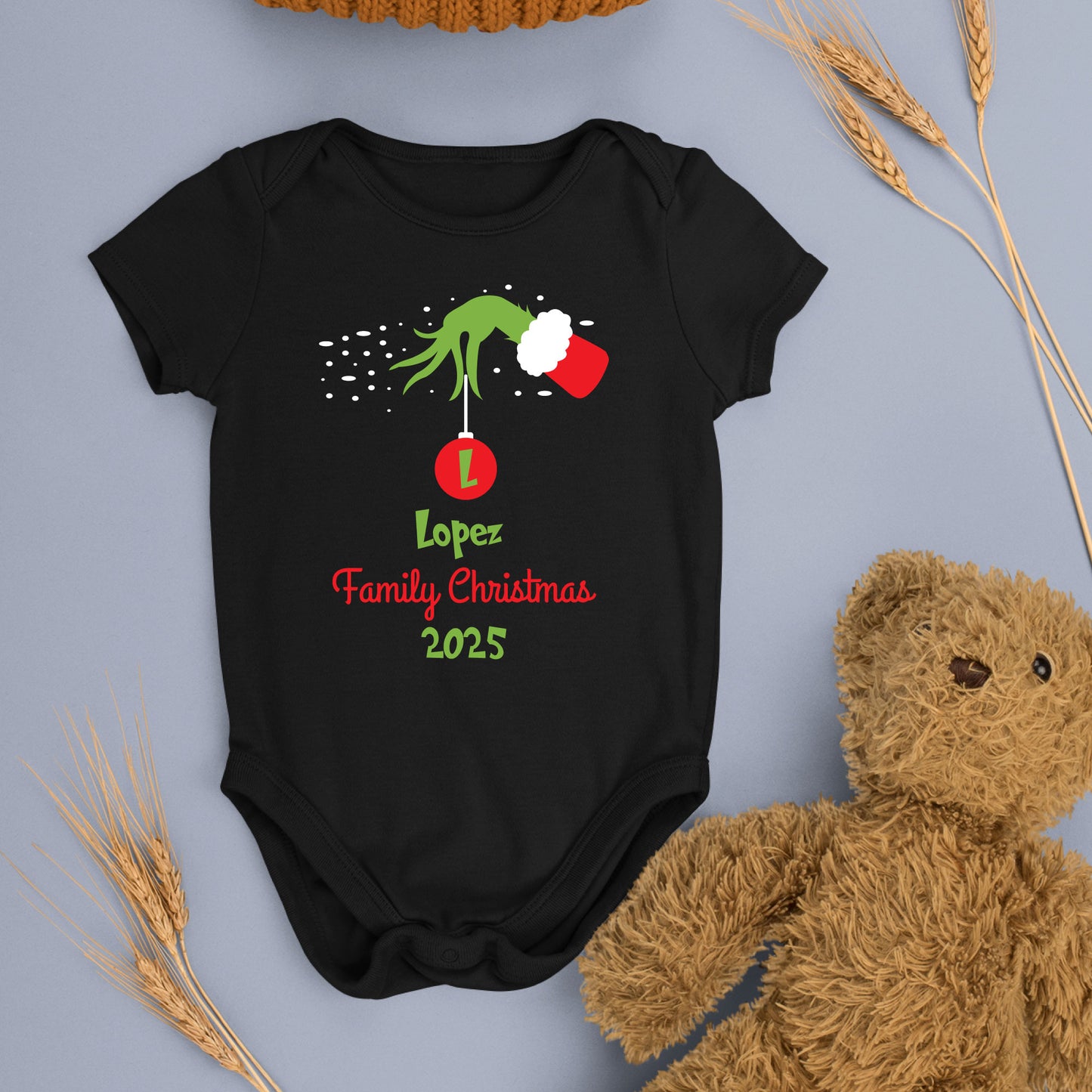 Grinch Personalized Family Christmas 2025 Sweatshirt Custom Name X-mas T Shirts