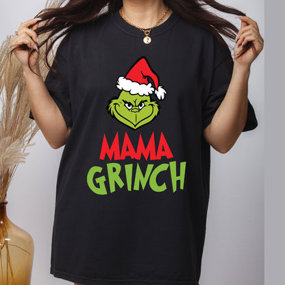 Christmas Grinchy Gang Sheet DTF Transfer Ready to Press, Family Premade Heat Transfer Designs, Religious Iron on Transfers For Shirts