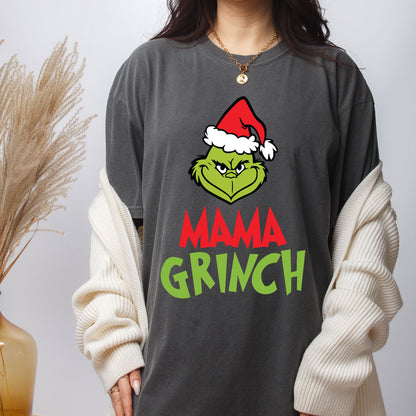 Christmas Grinchy Gang Sheet DTF Transfer Ready to Press, Family Premade Heat Transfer Designs, Religious Iron on Transfers For Shirts
