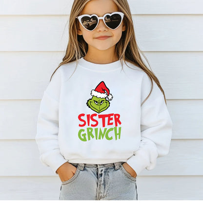 Christmas Grinchy Gang Sheet DTF Transfer Ready to Press, Family Premade Heat Transfer Designs, Religious Iron on Transfers For Shirts