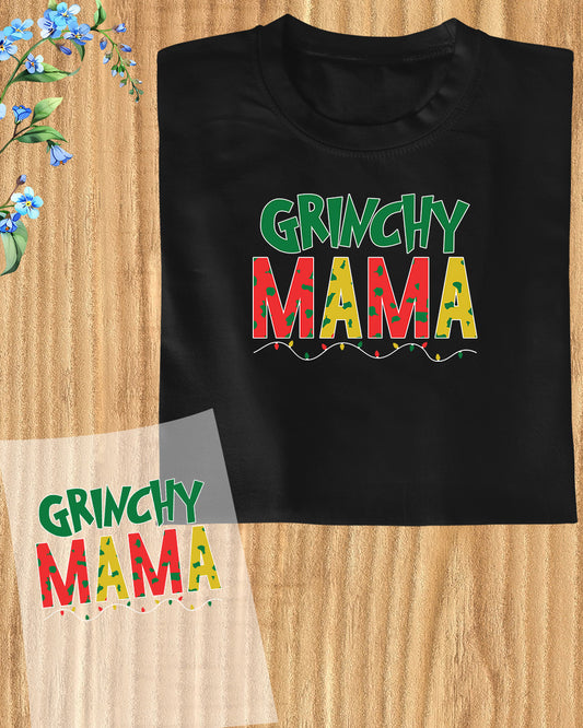 Grinchy Mama DTF Transfer Film