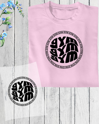 Gym Trendy DTF Transfer Film