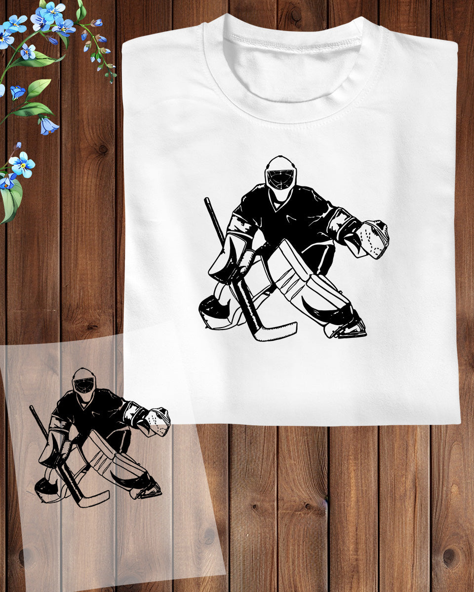 Ice Hockey Keeper DTF Transfer Film