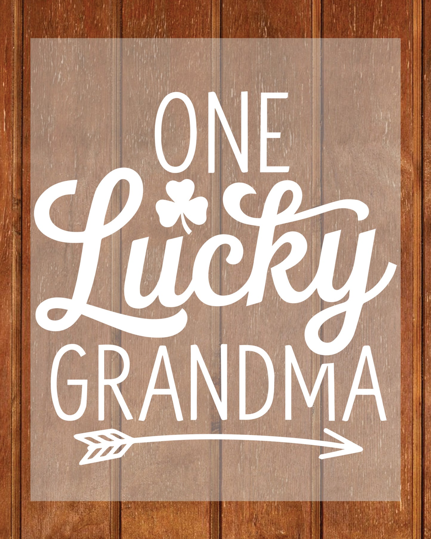 Lucky Grandma Saint Patrick's Day DTF Transfer Film