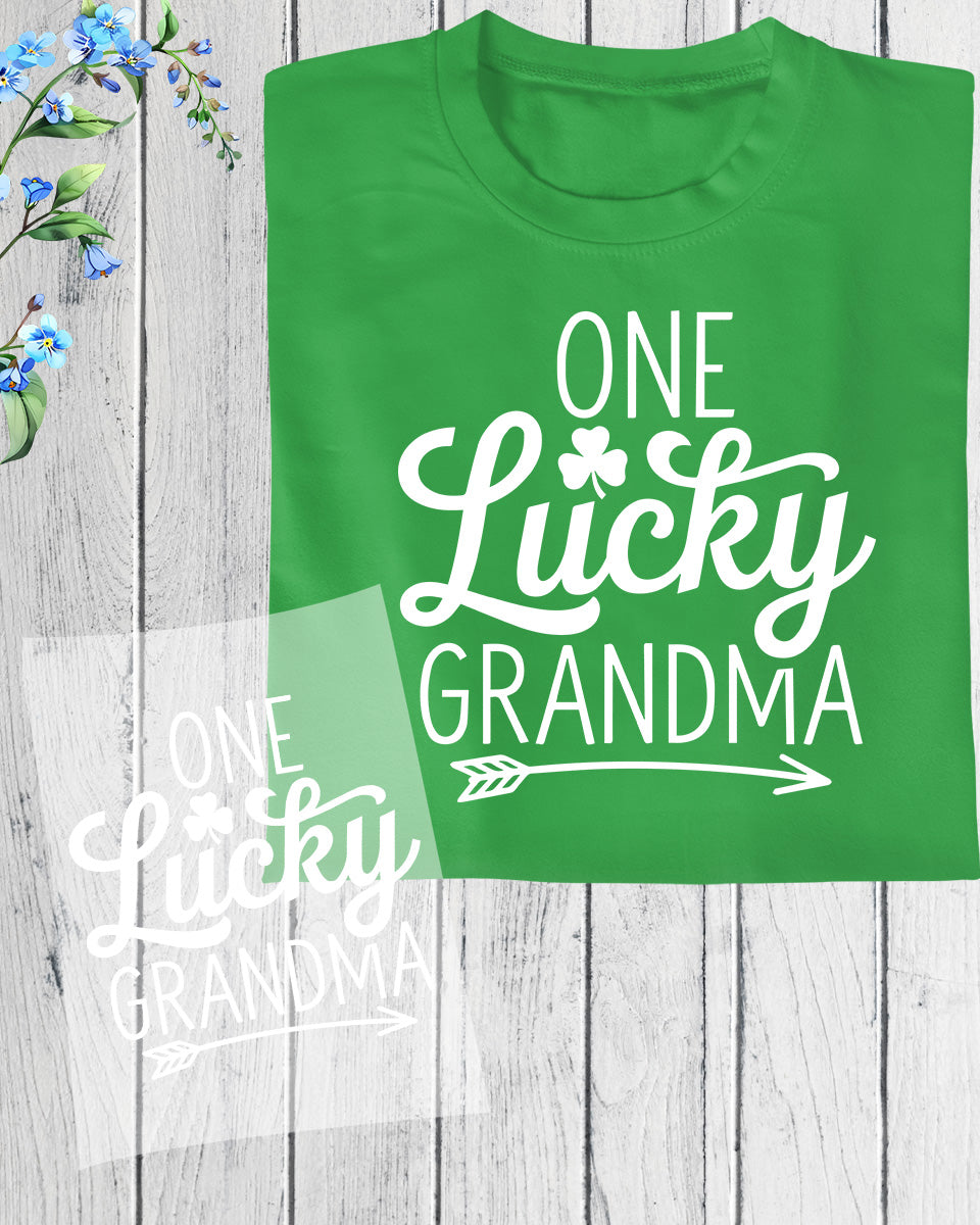 Lucky Grandma Saint Patrick's Day DTF Transfer Film