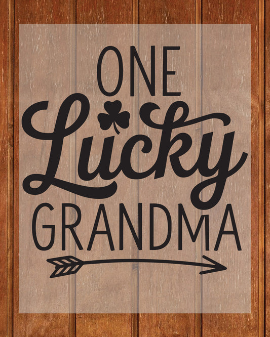 One Lucky Grandma St Patrick's Day DTF Transfer Film