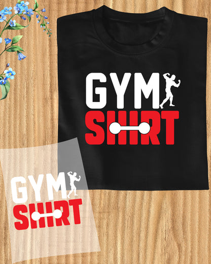 Gym Shirt Trendy DTF Transfer Film
