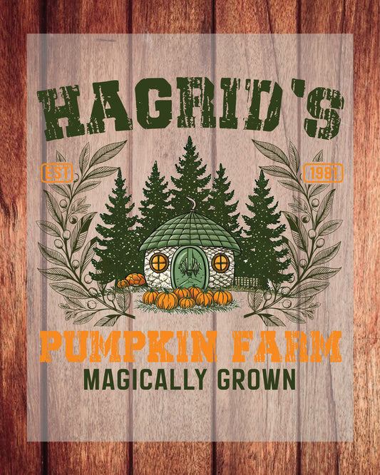 Hagrid's Pumpkin Patch Fall DTF Transfer