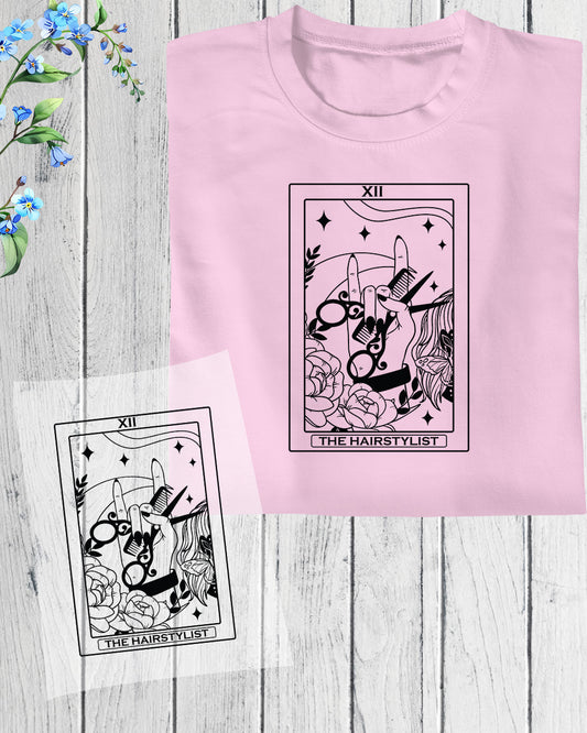 The Hair Stylist Tarot Card DTF Transfer Film