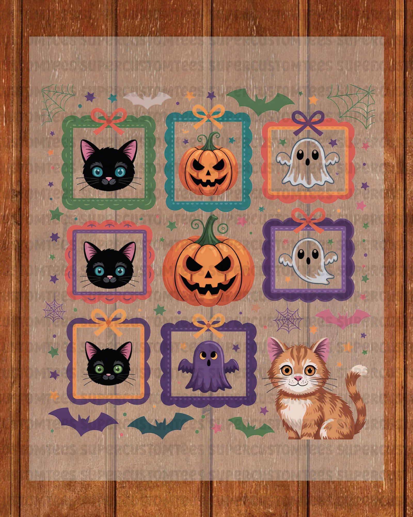 Halloween Coquette Cat Heat Transfer ready to Press