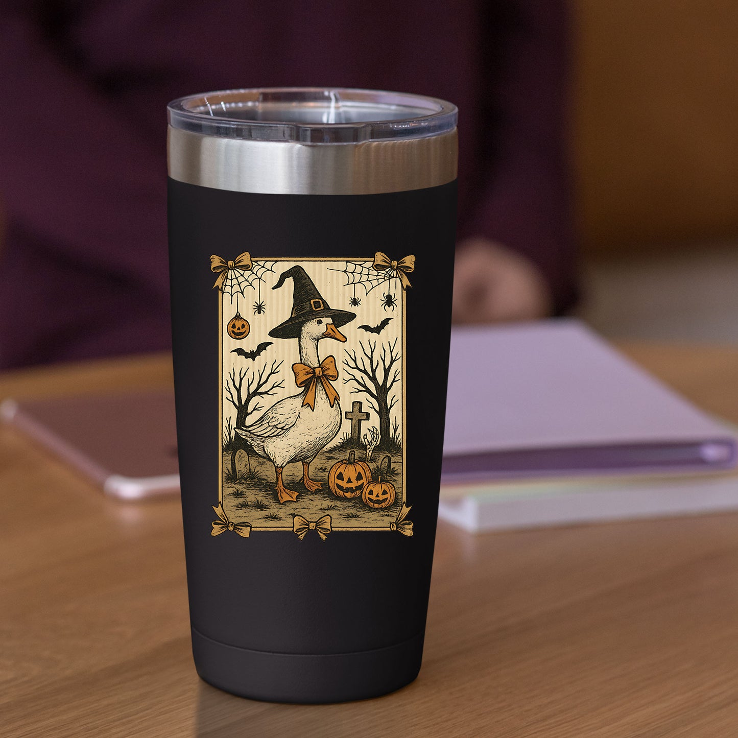 Halloween Spooky Goose Witchy Goose DTF Transfer