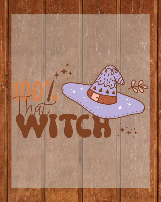 Halloween Witch DTF Transfer