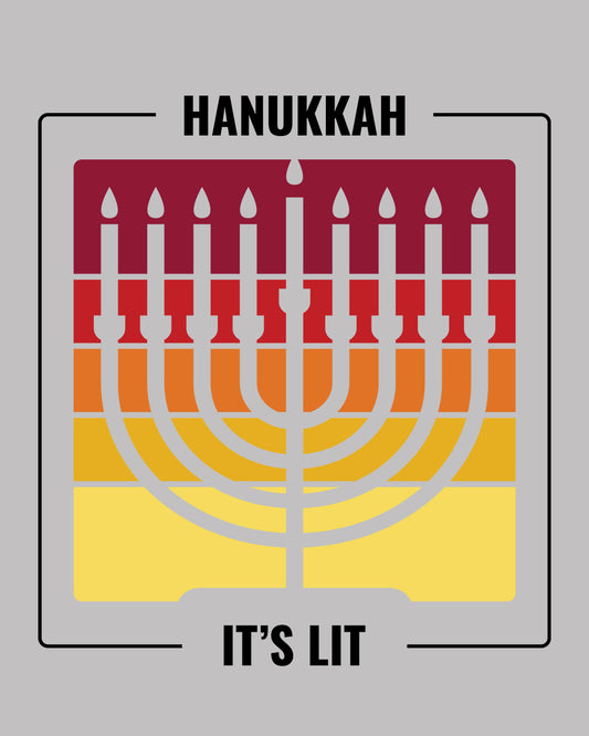 Hanukkah It's Light DTF Transfer Film