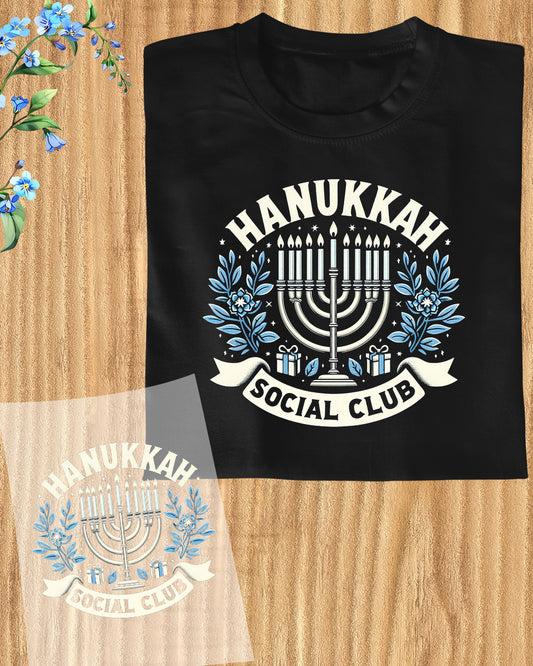 Hanukkah Social Club DTF Transfer Film