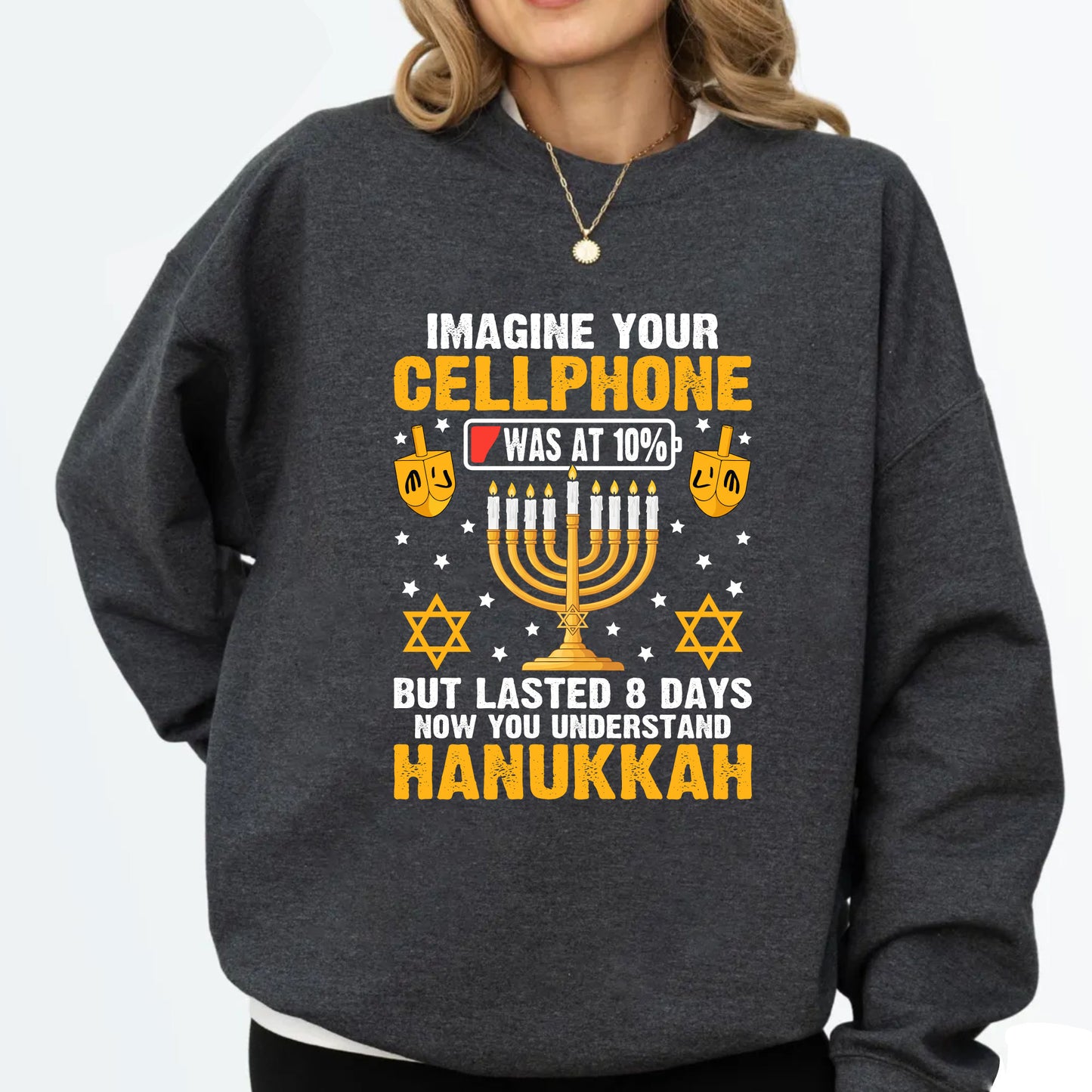 Hanukkah DTF Transfer Gang Sheet Ready to Press, Menorah Premade Heat Transfer Designs, Jewish Holiday Iron on Transfers For Sweatshirts Tee