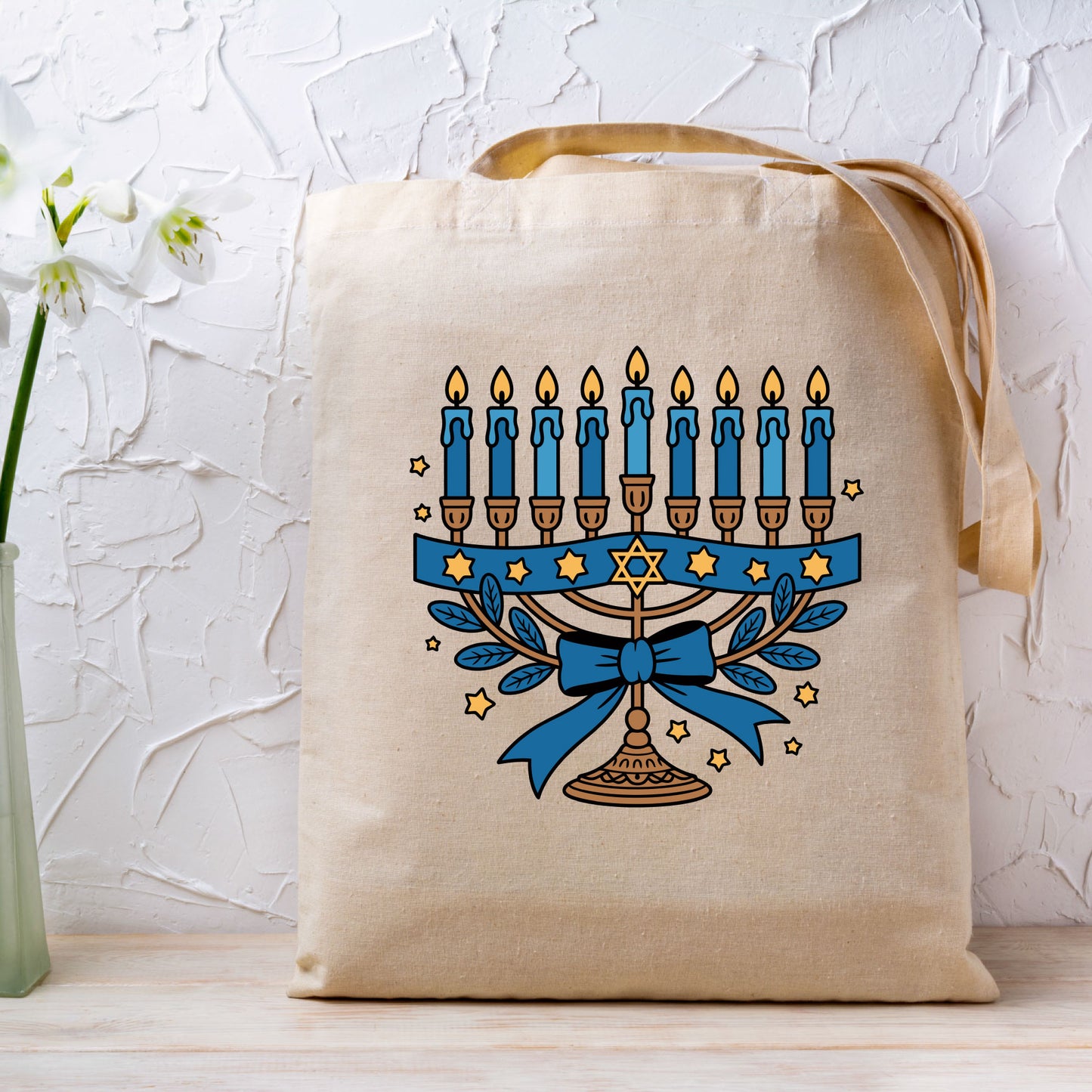 Hanukkah DTF Transfer Gang Sheet Ready to Press, Menorah Premade Heat Transfer Designs, Jewish Holiday Iron on Transfers For Sweatshirts Tee