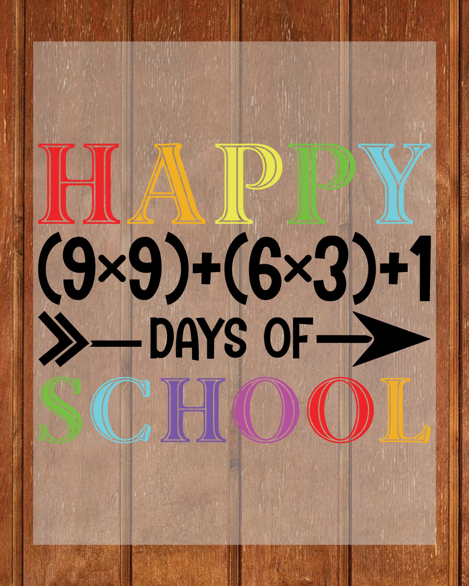 Happy 100 Days of School DTF Transfer, Ready to Press Heat Transfer for Shirts, Fun 100 Days of School Design, UV Sticker