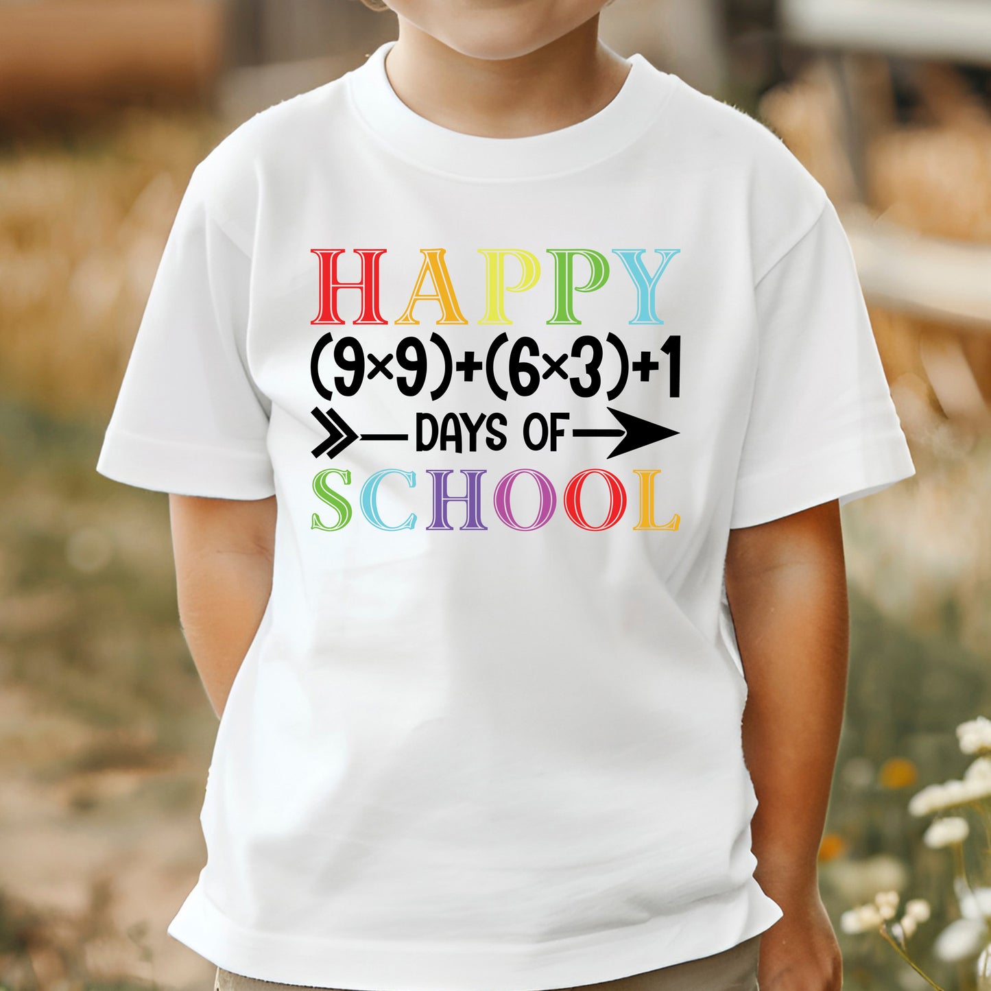 Happy 100 Days of School DTF Transfer, Ready to Press Heat Transfer for Shirts, Fun 100 Days of School Design, UV Sticker