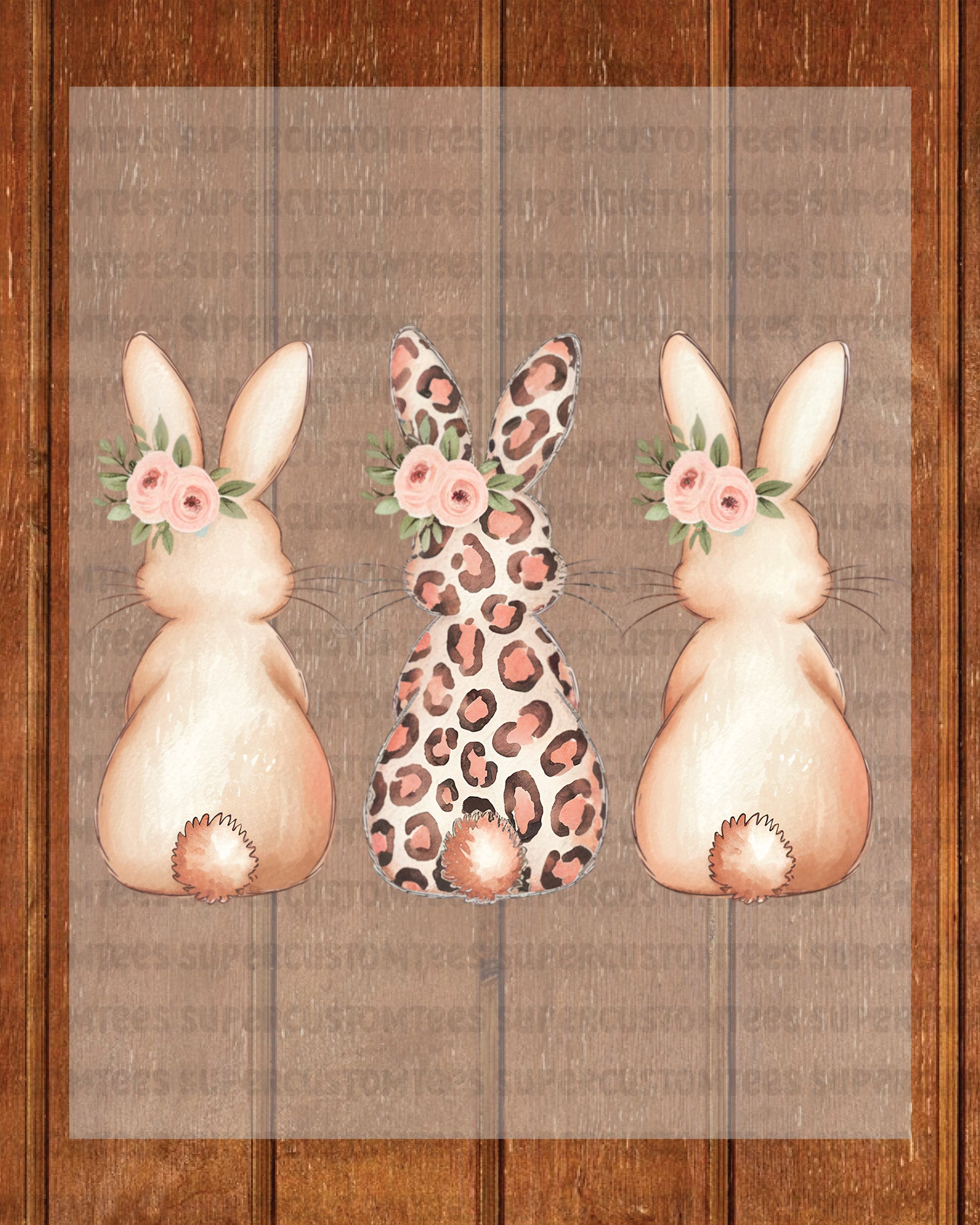 Happy Easter Bunny DTF Transfer