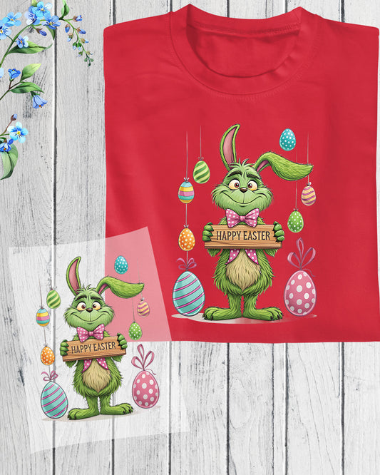 Happy Easter Bunny Funny Ready to Press Heat Transfers