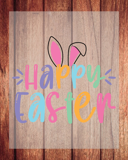 Happy Easter Bunny Rabbit Graphic DTF Sheet