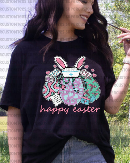 Happy Easter Nurse Heat Transfer for Shirts